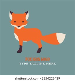fox logo design by illustrator, fox unique logo design, fox an animal logo make