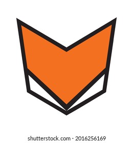 Fox logo design. Fox head icon vector illustration. Minimalist unique Fox logo concept, perfect for entertainment industry, game studio, online store, web studio.