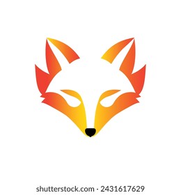Fox logo design, icon, sign and symbol 