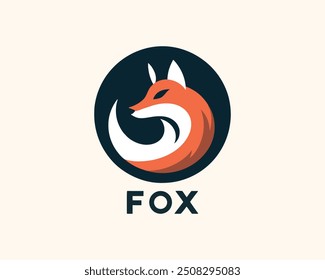 Fox logo design icon symbol vector illustration