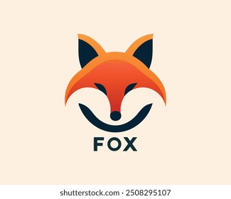 Fox logo design icon symbol vector illustration