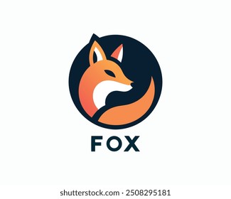 Fox logo design icon symbol vector illustration