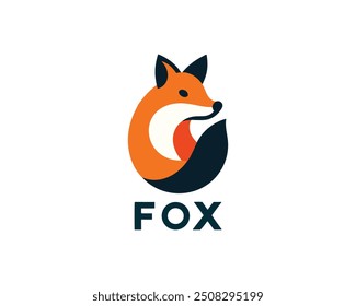 Fox logo design icon symbol vector illustration