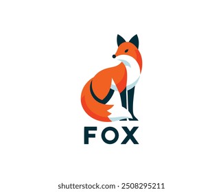 Fox logo design icon symbol vector illustration