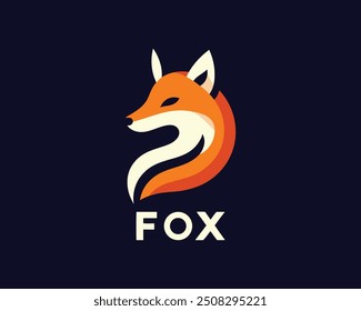 Fox logo design icon symbol vector illustration