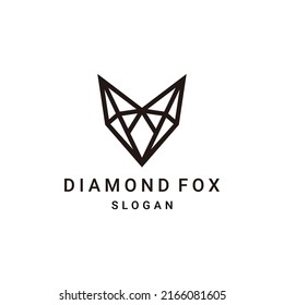 Fox logo design icon template