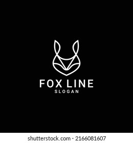Fox logo design icon template