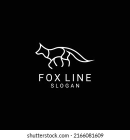 Fox logo design icon template