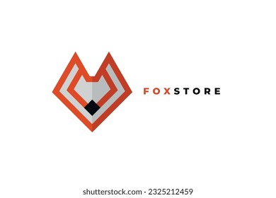 Diseño del logotipo de Fox, logotipo de Fox, emblema de Fox, elemento animal salvaje, minimalista, mínimo, simple