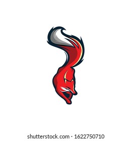 fox logo design premium vector