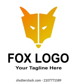 Fox logo design. Simple logo design.