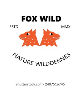 El diseño del logo de fox es sencillo y atractivo. Adecuado para empresas y marcas