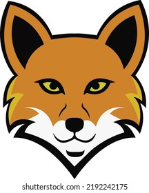 Fox Logo design, Fox sport logo vector , Fox head illustration vector drawing, Mascot Brave Fox Logo design any kind of graphic work, using the concept of a Fox's head, Esport game logo icon