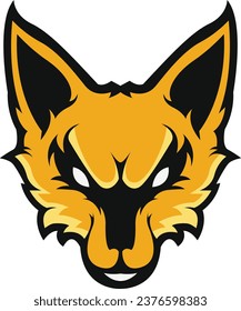 Fox Logo design, Fox sport logo vector , Fox head illustration vector drawing, Mascot Brave Fox Logo design any kind of graphic work, using the concept of a Fox's head, Esport game logo icon