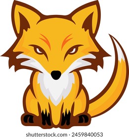 Fox Logo design, Fox sport logo vector , Fox head illustration vector drawing, Mascot Brave Fox Logo design any kind of graphic work, using the concept of a Fox's head, game logo icon