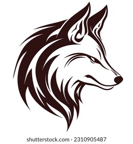 fox logo, design for team, emblem, or printing, product logo design, Vector illustration