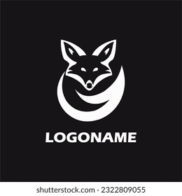 fox logo design template.  for the brand name or esport logo