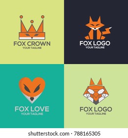 Fox Logo Design Vector