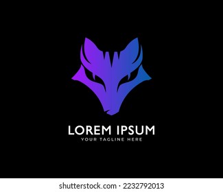 Fox logo design. Vector eps.10
