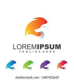 Fox Logo Design Vector Illustration