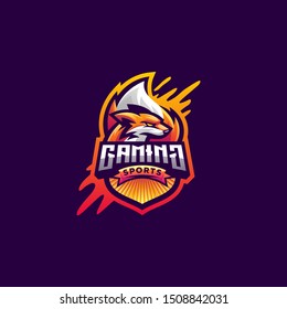 fox logo design vector illustration