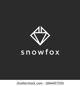 fox logo design vector illustration