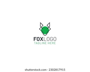 Fox logo design vector illustration