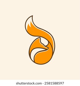 fox logo design vector illustration