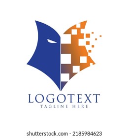 Fox logo design vector image