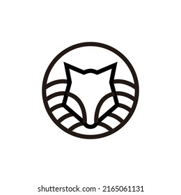 fox logo design vector sign
