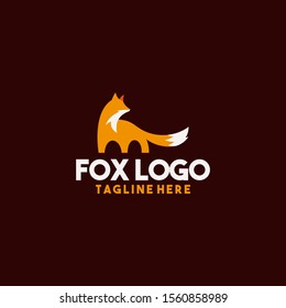 Fox Logo Design Vector Template