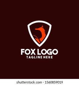 Fox Logo Design Vector Template