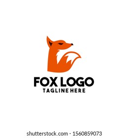 Fox Logo Design Vector Template