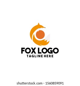 Fox Logo Design Vector Template