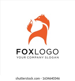 Fox Logo Modern Gradation On White Stock Vector (Royalty Free) 1037675953