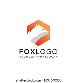 
Fox Logo Design Vector Template , Idea logo design inspiration