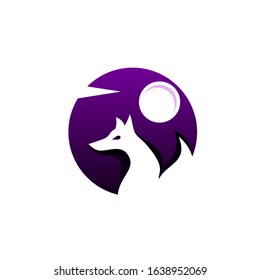 Fox Logo Design Vector Template