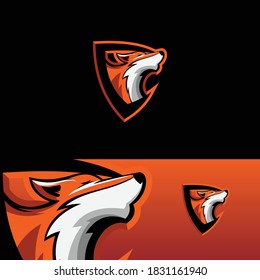 Fox Logo Design Vector Template, Mascot Logo.