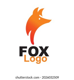 Fox Logo Design Vector Template