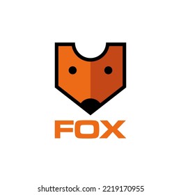 fox logo design vector template