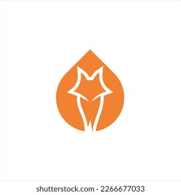 The fox logo formed