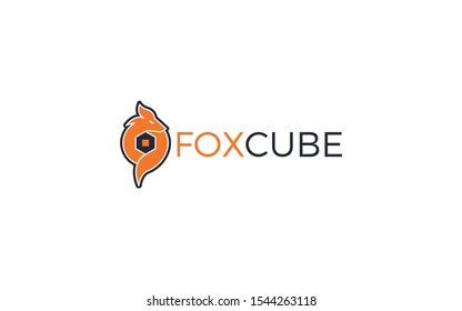 Fox logo forms a hexagon object in the middle