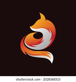 fox logo with gradient color