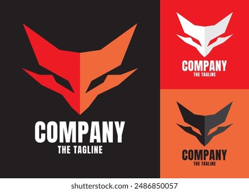 Fox Logo, Fox Head icon, brave, elegant and adventurous style, for business or company, Isolated emblem design for sport team, hunting adventure trip club or tattoo sign