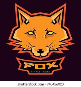 fox logo head mascot vectors. 