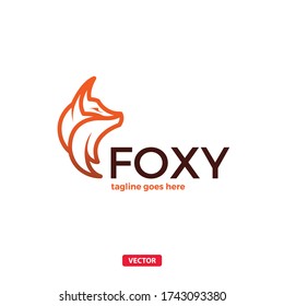 Fox Logo. Fox Head Vector Animal Logotype
