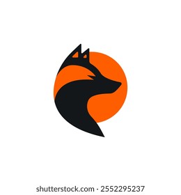 Icono del logo de Fox. Diseño colorido del logotipo del zorro. Icono de Vector de zorros salvajes. Vector de zorro animal. Elegante logo naranja para la empresa de zorros. Logotipo del zorro tricolor.