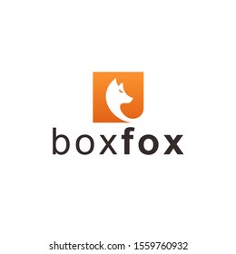Fox logo icon design element