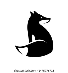 Fox logo. Icon design. Template elements