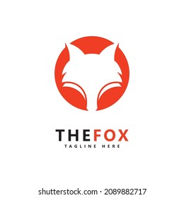 Plantilla vectorial de diseño de iconos del logotipo de Fox